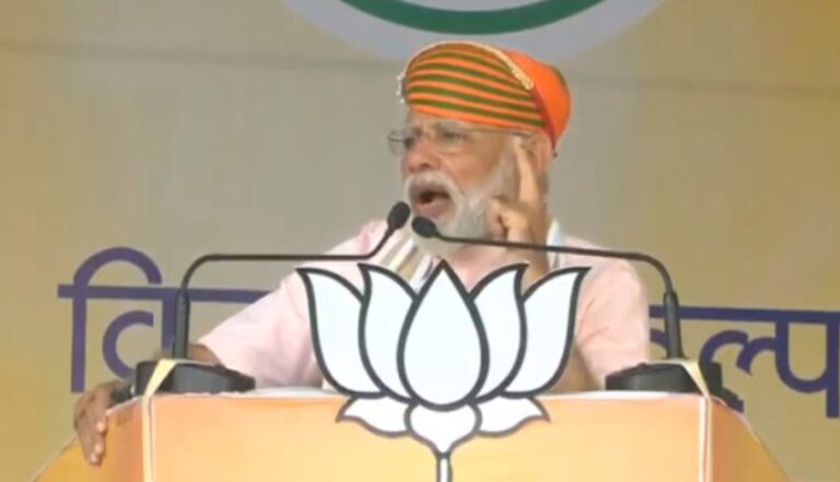 पीएम मोदी दूसरे दिन भी मेवाड़ के दौरे पर, कांग्रेस पर किये जमकर वार