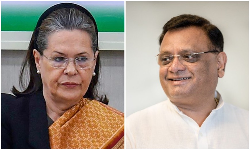 Avinash Pandey and Sonia Gandhi