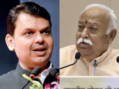 Fadnavis and Bhagwat on Maharashtra CM