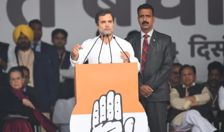 भारत बचाओ रैली में जमकर दहाड़े राहुल गांधी