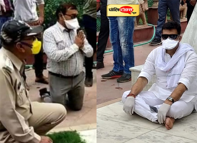 जीतू पटवारी के सामने एसडीएम ने टेके घुटने