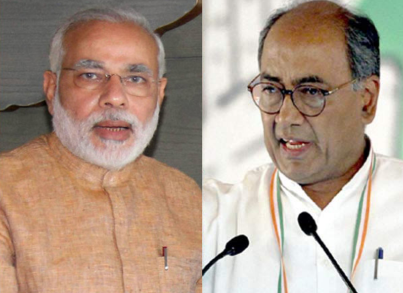Digvijay Singh Vs Modi