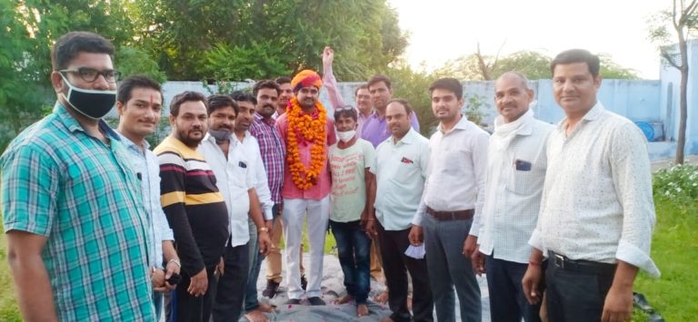 अखिल भारतवर्षीय श्री गुर्जर गौड़ ब्राह्मण महासभा के प्रदेश मंत्री बने रमाकान्त शर्मा का हुआ भव्य स्वागत