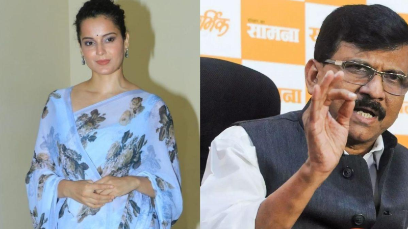 Sanjay Raut And Kangana Ranaut
