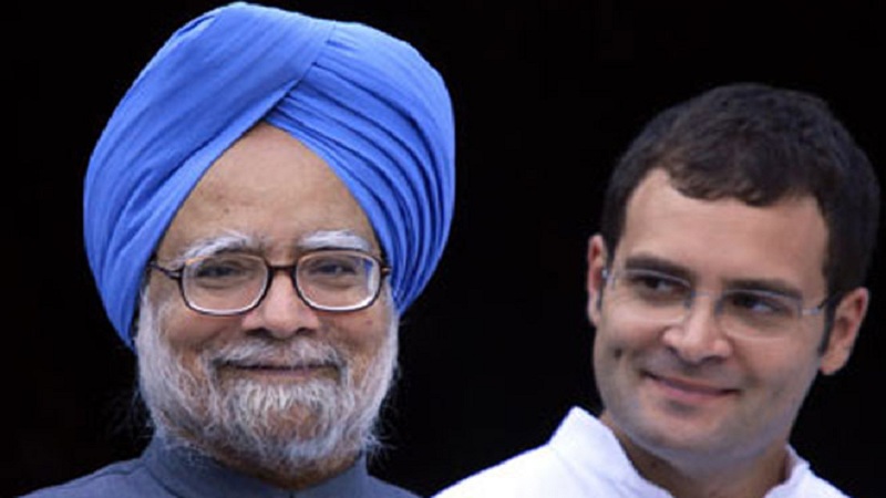 Rahul Gandhi And Manmohan Singh