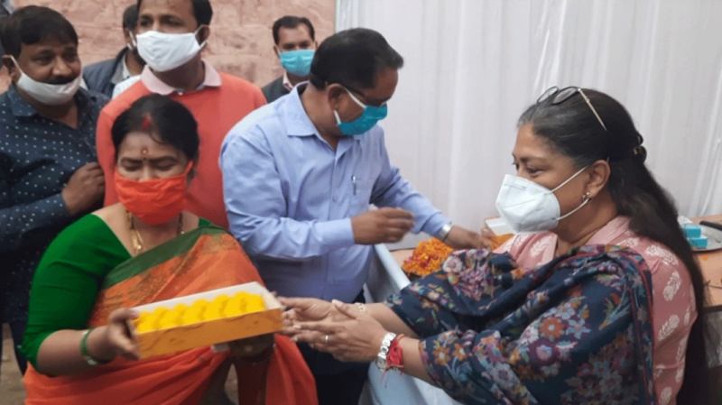 Vasundhara Raje In Dholpur (वसुंधरा राजे)