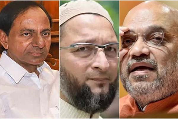 5422big Upset In Owaisis Stronghold Bjp Gains In Early Trends Hyderabad Municipal Corporation Election Continues