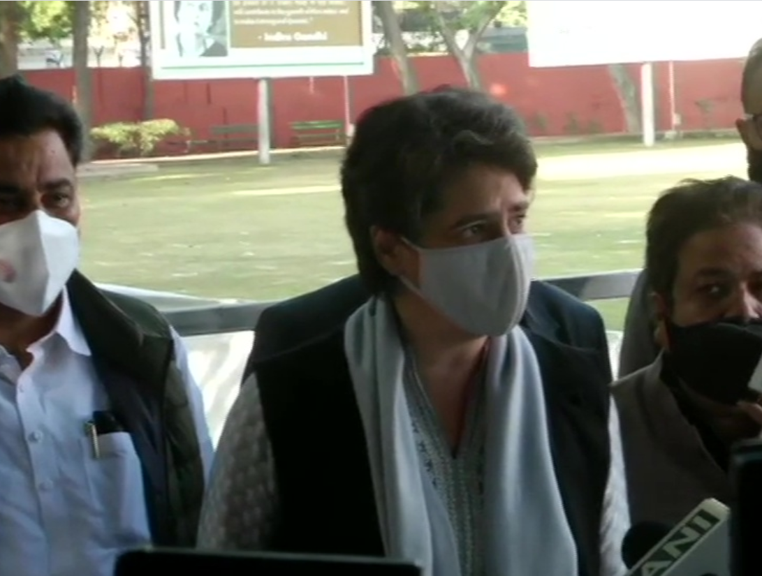 The kind of words BJP is using for farmers is a sin- Priyanka Gandhi