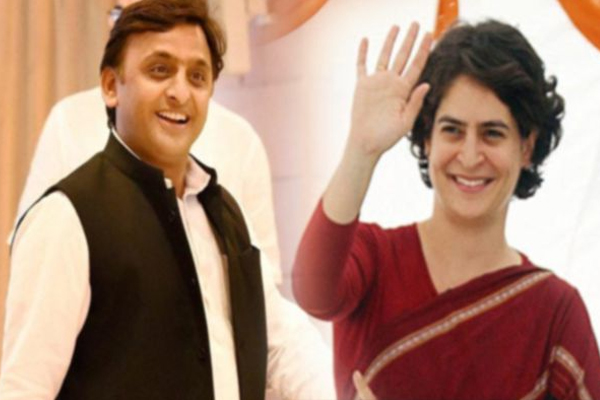 Akhilesh Yadav And Priyanka Gandhi