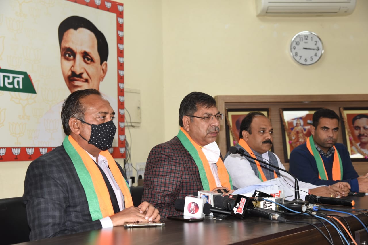 बीजेपी प्रदेश में करेगी बड़ा आंदोलन- सतीश पूनियां