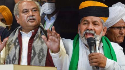 Narendra Singh Tomar And Rakesh Tikait 425x240