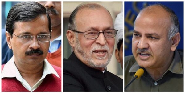 arvind kejriwal anil baijal manish sisodia pti