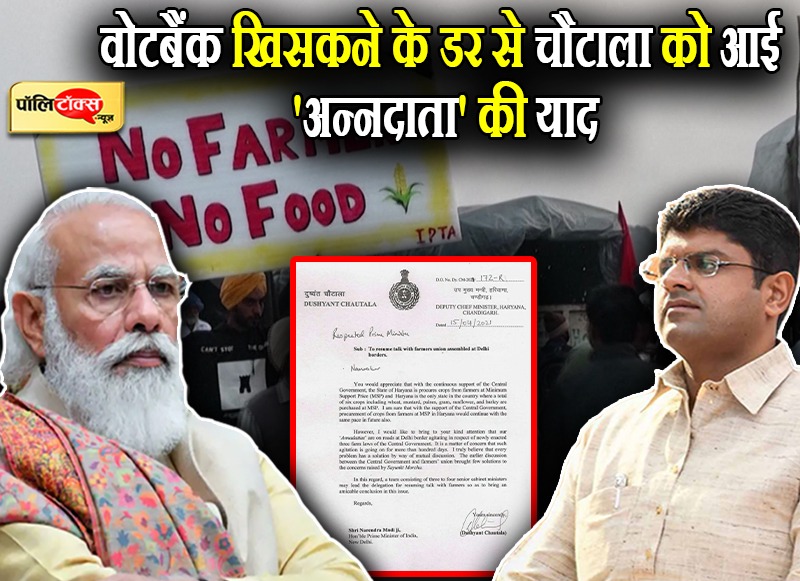 दुष्यंत चौटाला ने लिखा प्रधानमंत्री मोदी को पत्र