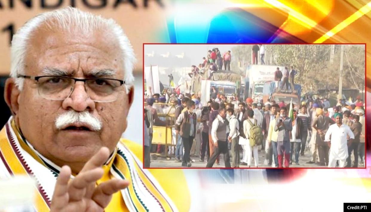 सीएम खट्टर को फिर करना पड़ा किसानों के जोरदार विरोध का सामना (File Photo)