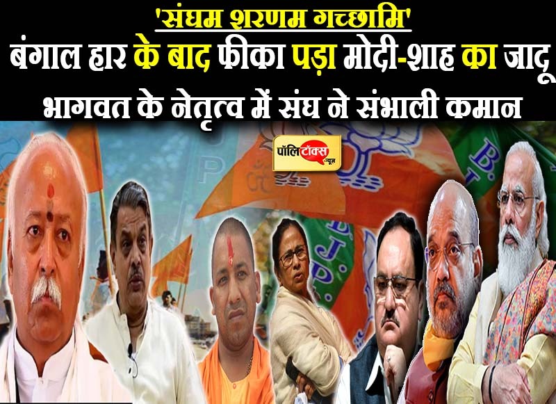 भाजपा हाईकमान संघ की शरण में (संघम शरणम गच्छामि)