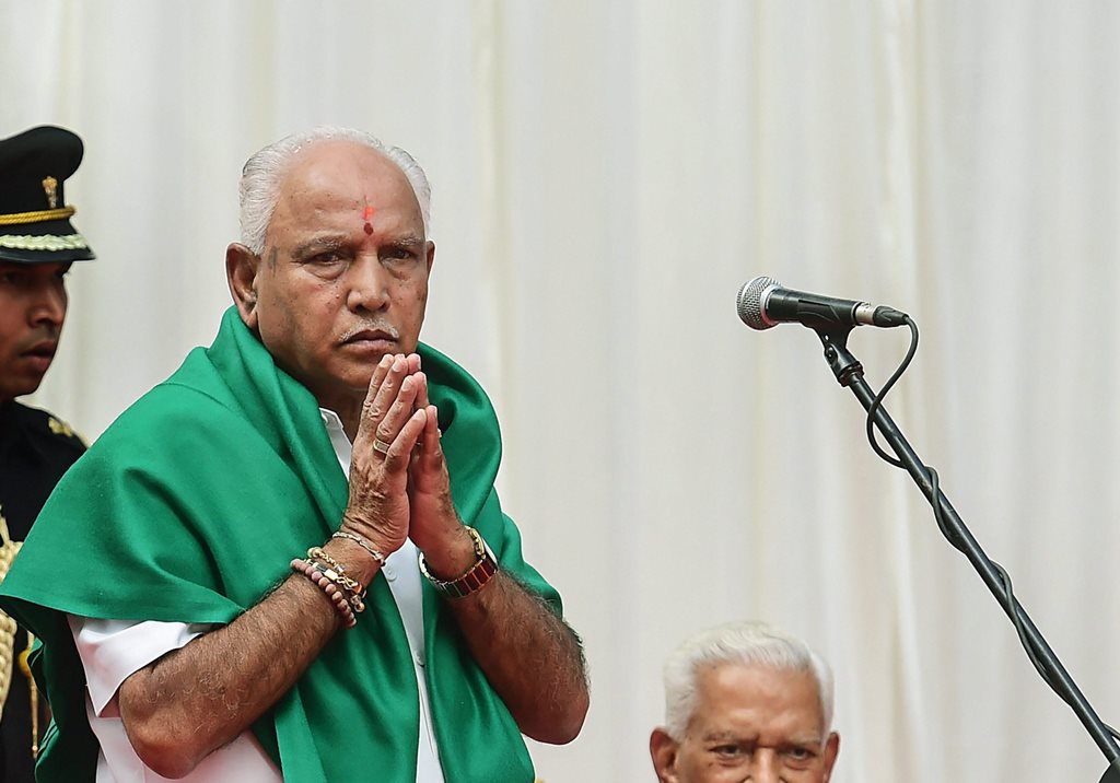 टकलों पर विराम लगा येदियुरप्पा ने दिए इस्तीफे के संकेत(file photo)