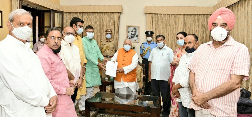 प्रदेश बीजेपी पहुंची राज्यपाल के द्वार, गहलोत सरकार पर ACB के दुरुपयोग का आरोप