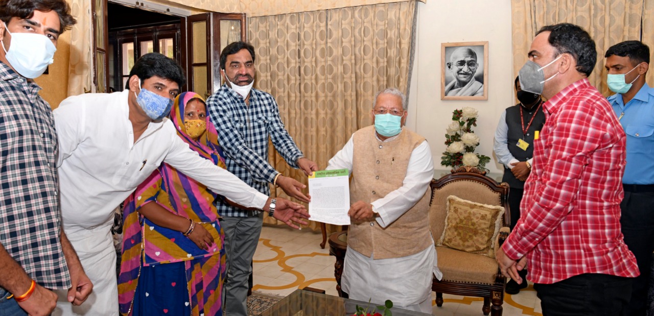 हनुमान बेनीवाल ने राज्यपाल से की मुलाकात