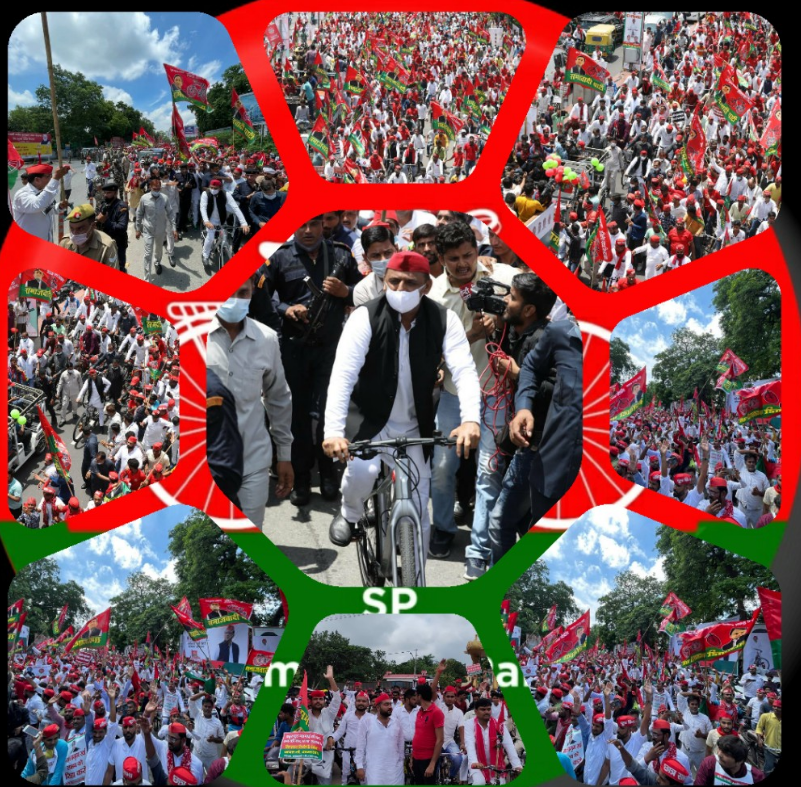 साइकिल यात्रा पर निकले अखिलेश ने किया 400 सीटें जीतने का दावा(TWITTER)