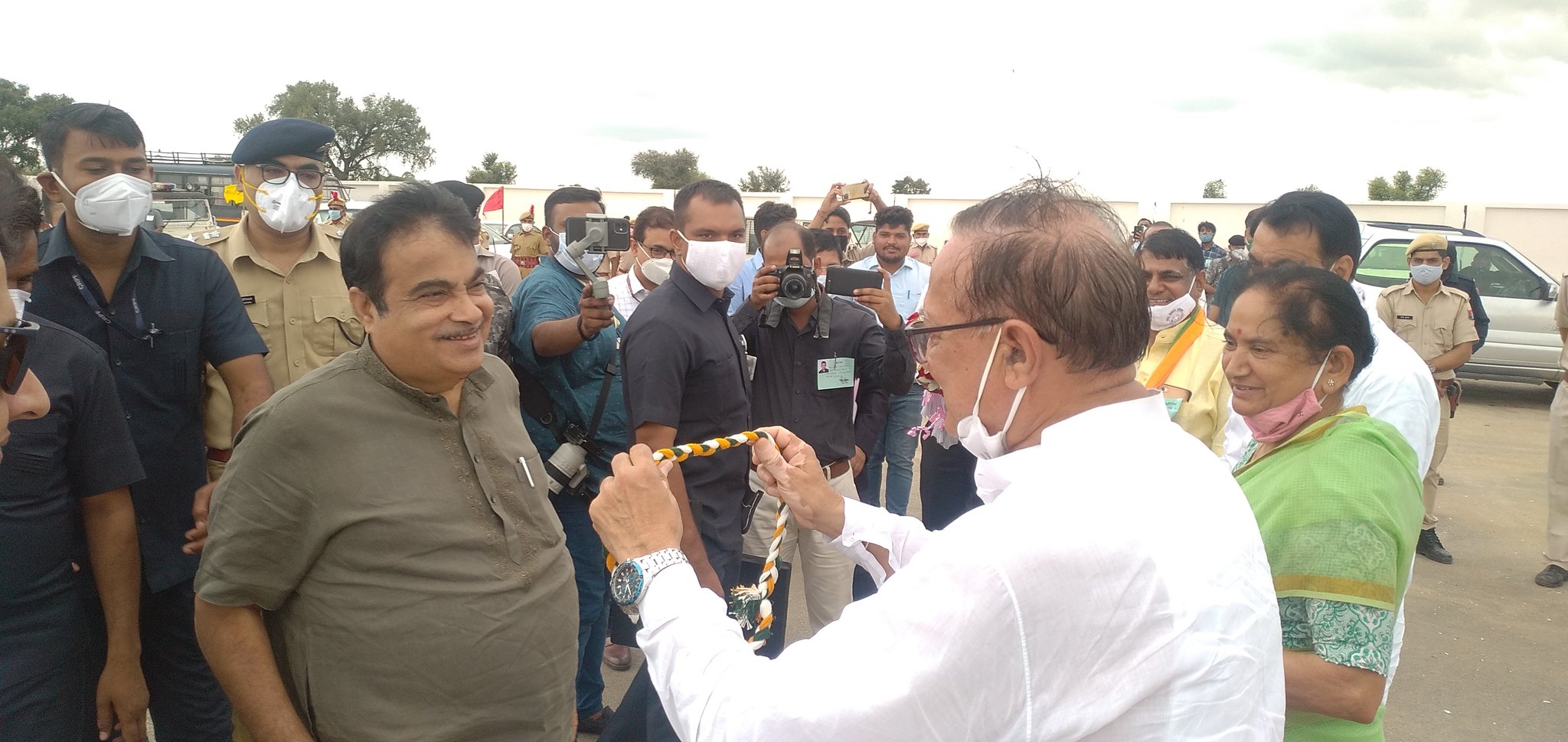 केंद्रीय मंत्री नितिन गडकरी दौसा दौरे पर