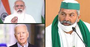 राकेश टिकैत ने ट्वीट कर की जो बाइडेन से अपील