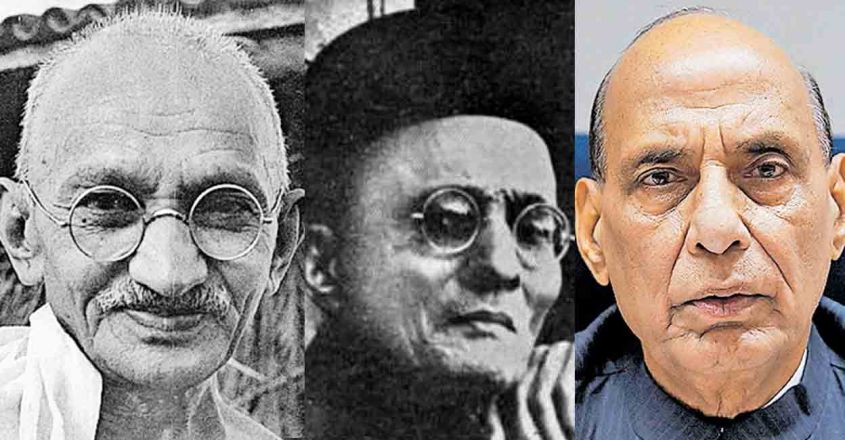 बापू को लेकर राजनाथ का बड़ा बयान