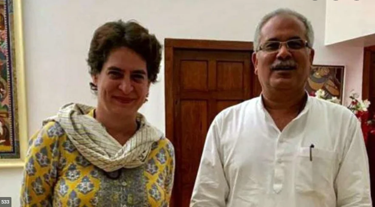मिशन उत्तरप्रदेश में प्रियंका का साथ देंगे बघेल(FILE PHOTO)