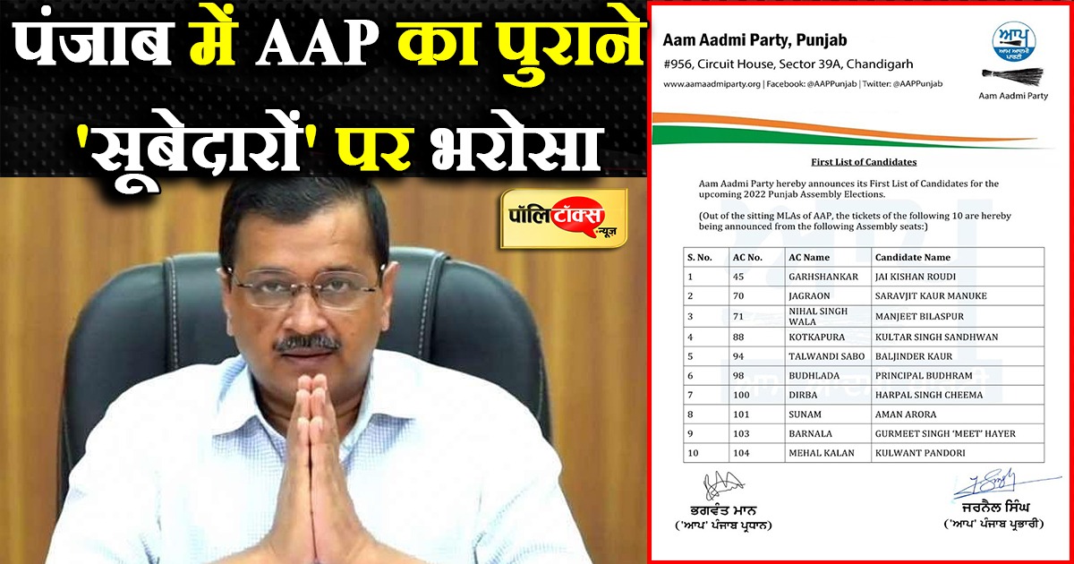 पंजाब में AAP का पुराने 'सूबेदारों' पर भरोसा