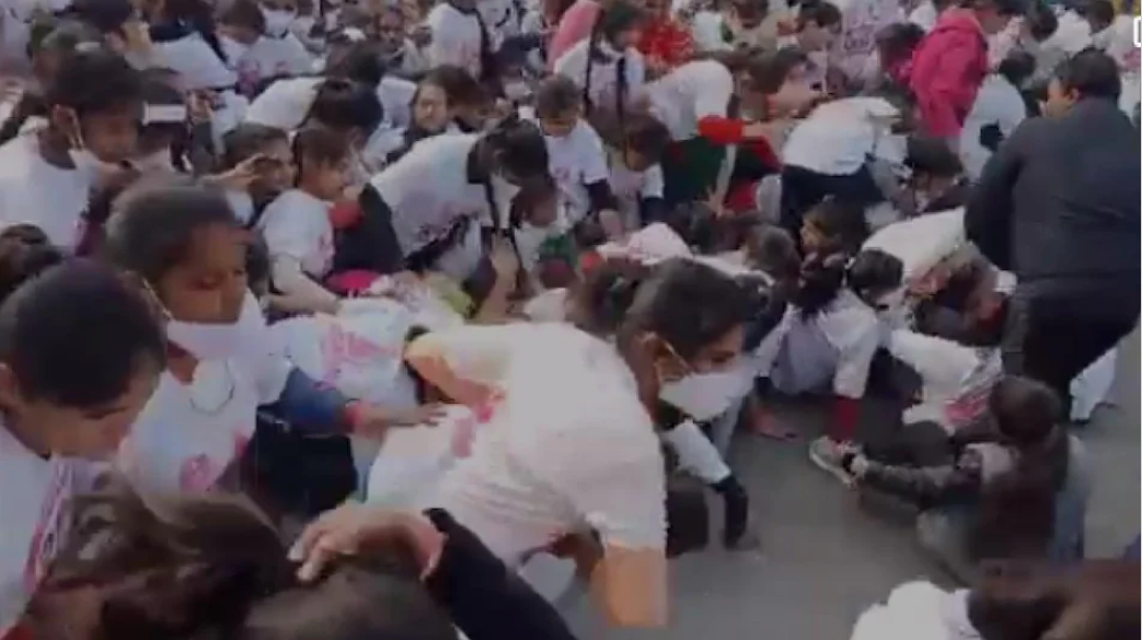 बरेली में कांग्रेस की मैराथन में भगदड़ जैसे हालात