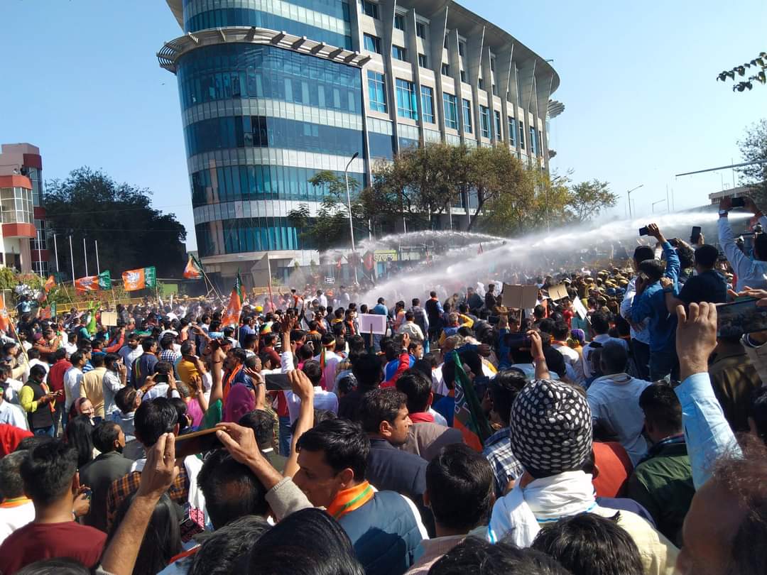 REET की CBI जांच को लेकर भाजपा का हल्ला बोल