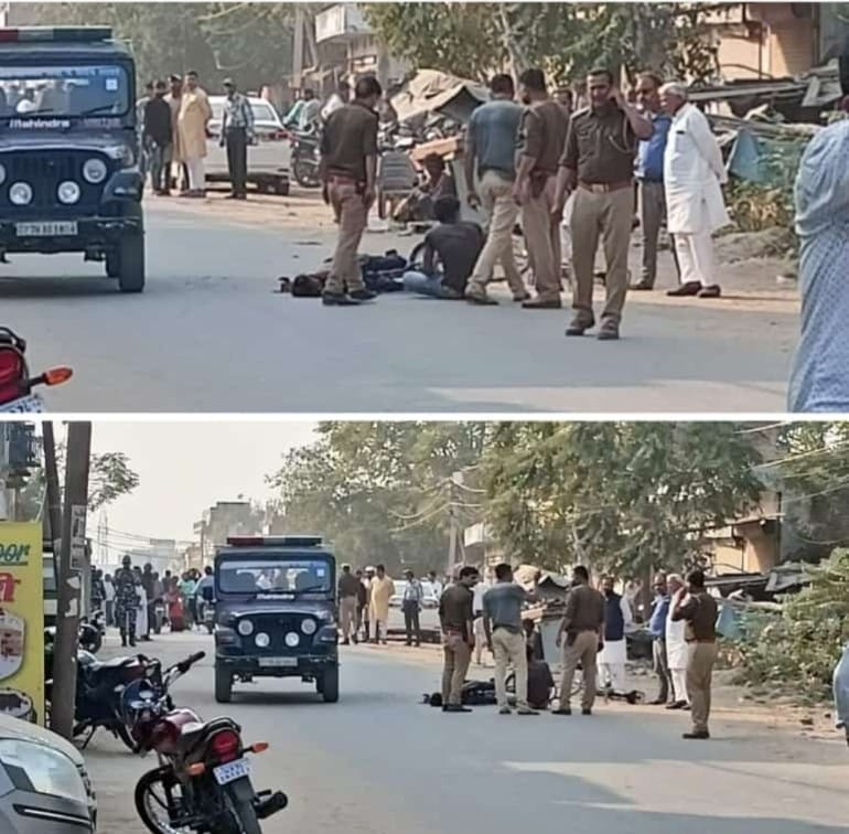 प्रयागराज में अतीक के इलाके में पोलिंग बूथ से 10 मीटर दूर धमाका