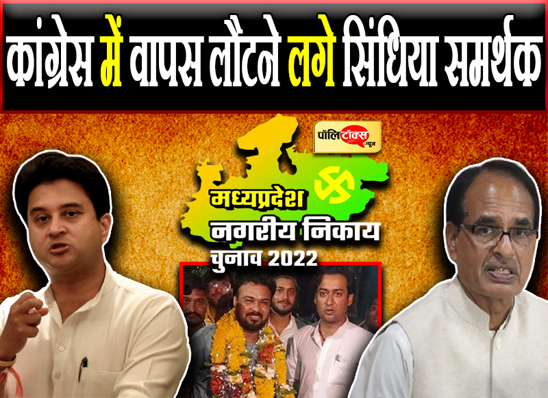 कांग्रेस में वापस लौटने लगे सिंधिया समर्थक