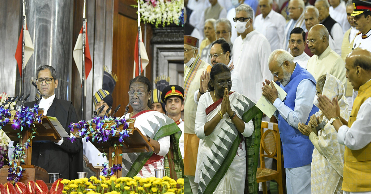 द्रौपदी मुर्मू ने ली देश के 15वें राष्ट्रपति के तौर पर शपथ