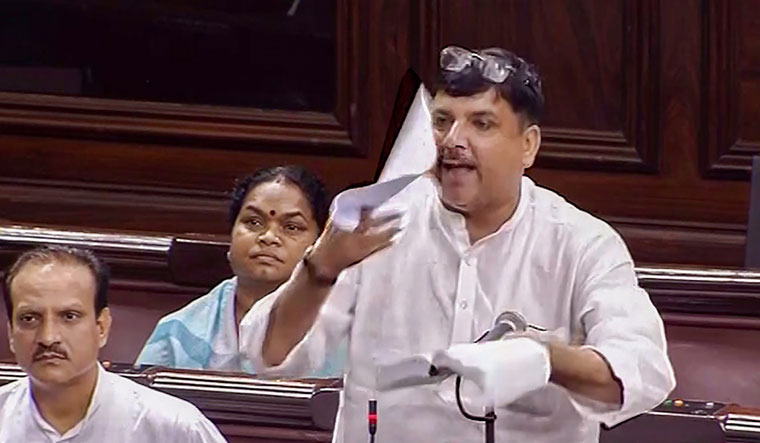 संजय सिंह राज्यसभा से इस सप्ताह के लिए हुए सस्पेंड