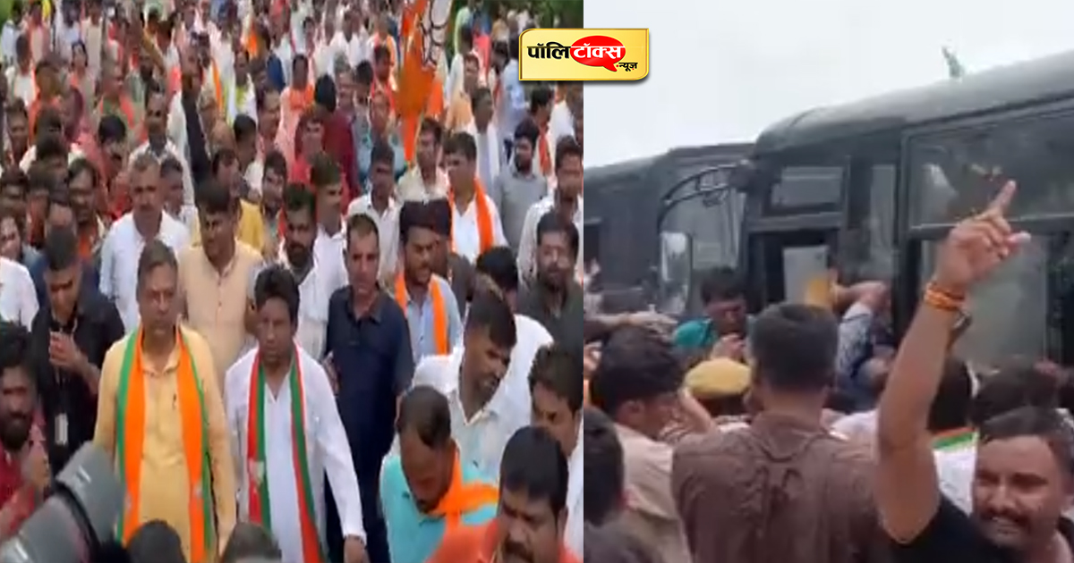 गहलोत सरकार के खिलाफ भाजपा का प्रदर्शन