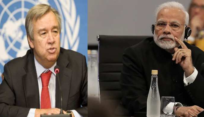 एंटोनियो गुटेरेस की भारत को सलाह