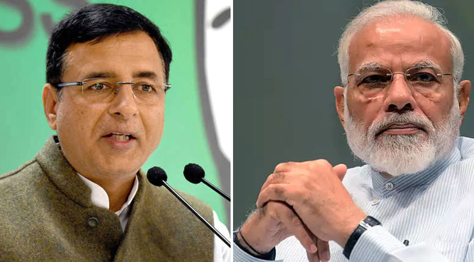 सुरजेवाला के निशाने पर केंद्र सरकार