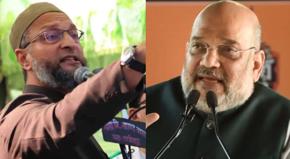 शाह के बयान पर ओवैसी का पलटवार