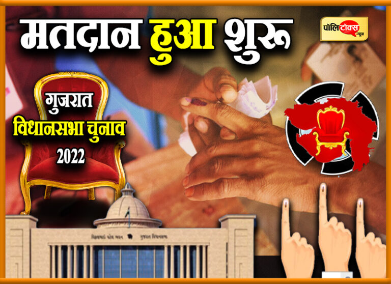 गुजरात: पहले चरण के लिए मतदान हुआ शुरू, गढ़वी, रीवाबा और इटालिया का भविष्य EVM में होगा कैद