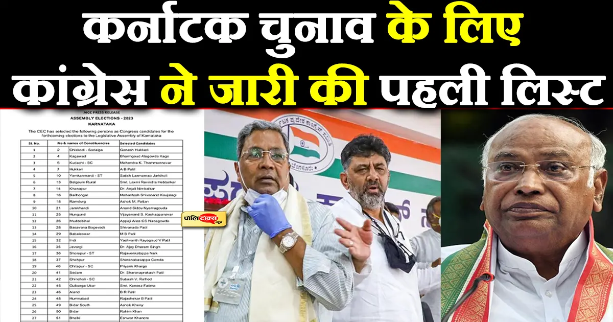 karnataka congress first list