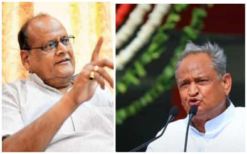 kalicharan saraf on gehlot