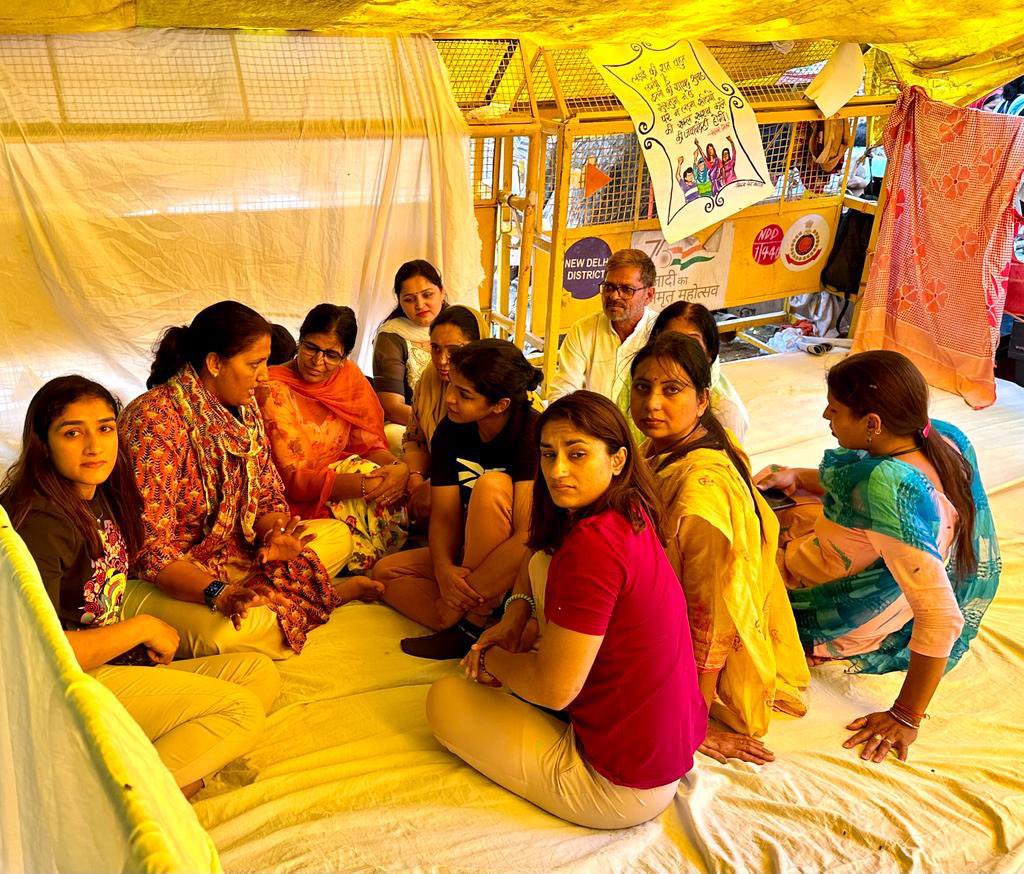 krishna poonia at jantar mantar delhi
