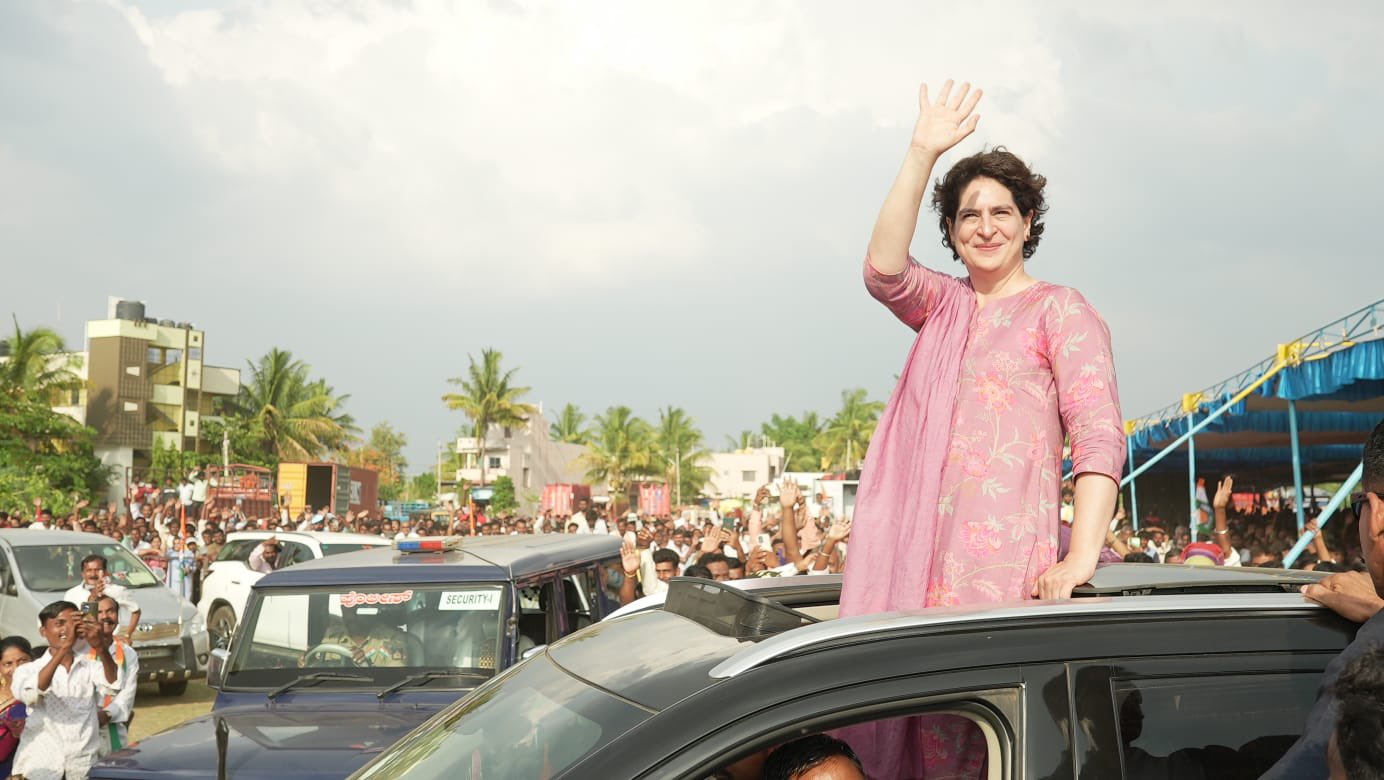 priyanka gandhi in karnataka