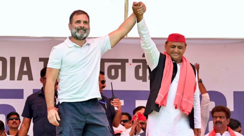 rahul gandhi and akhilesh yadav in prayagraj
