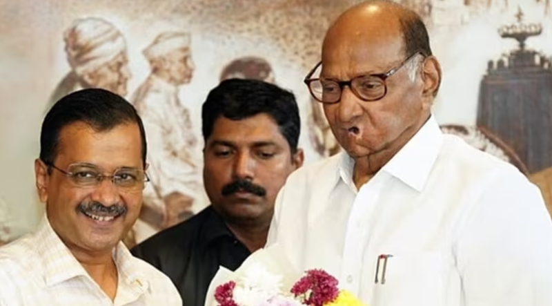arvind kejriwal and sharad pawar