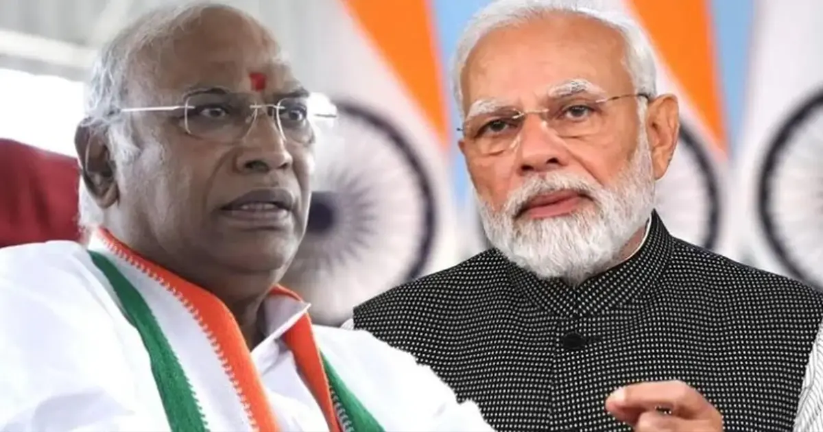 kharge on modi