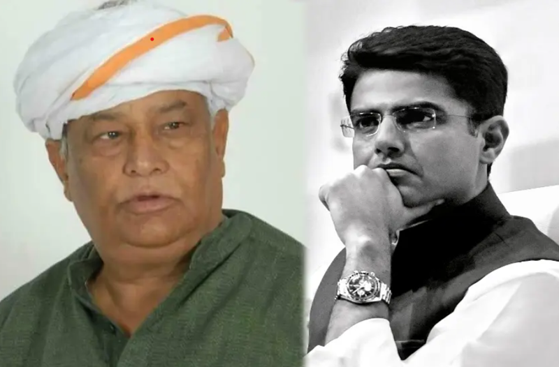 kirodi lal meena vs sachin pilot in dausa