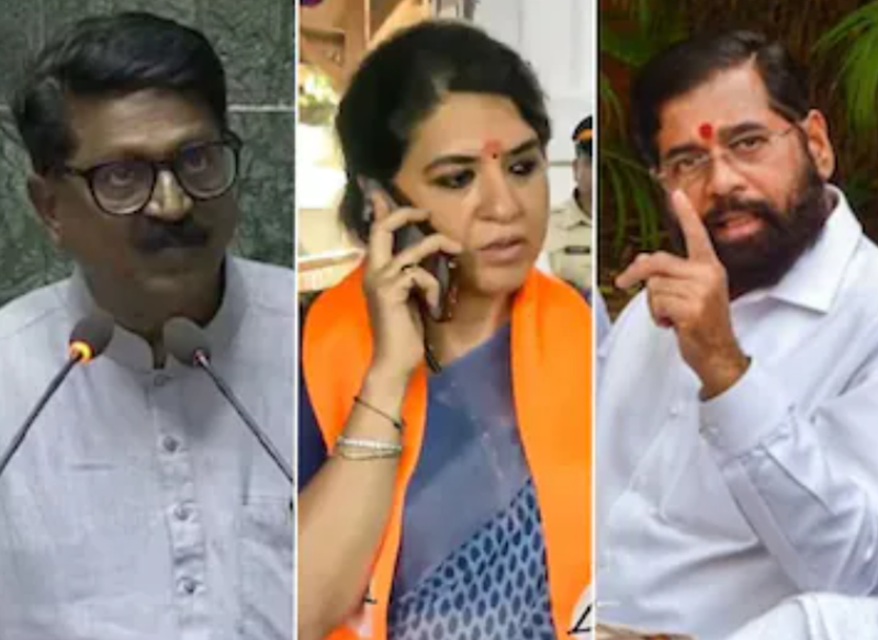 shiv sena leader arvind sawant vs shaina nc and eknath shinde