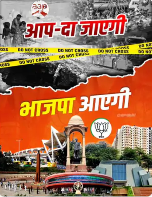 delhi elections on social media