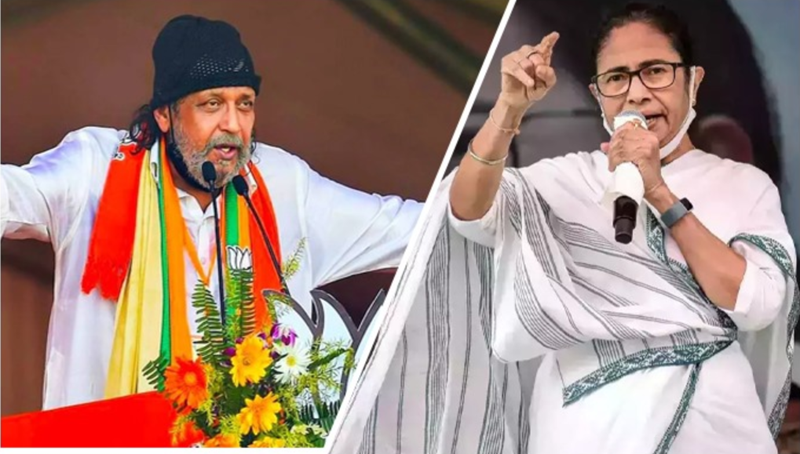 mithun chakraborty and mamata banerjee in west bengal